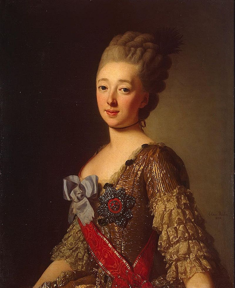 Wilhelmine-Louise de Hesse-Darmstad - par Alexandre Roslin - peintre sudois
